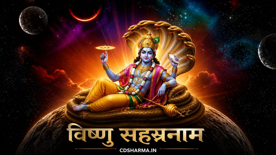 सम्पूर्ण श्रीविष्णुसहस्रनाम स्तोत्रम्: मूल संस्कृत पाठ, न्यास, ध्यान एवं फलश्रुति | cdsharma.in