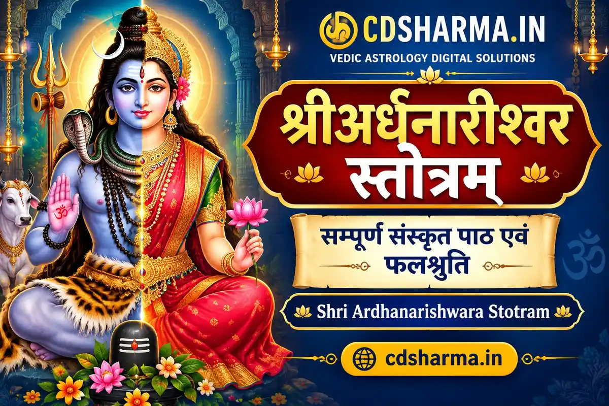 श्रीअर्धनारीश्वर स्तोत्रम्: सम्पूर्ण संस्कृत पाठ एवं फलश्रुति | Shri Ardhanarishwara Stotram | cdsharma.in